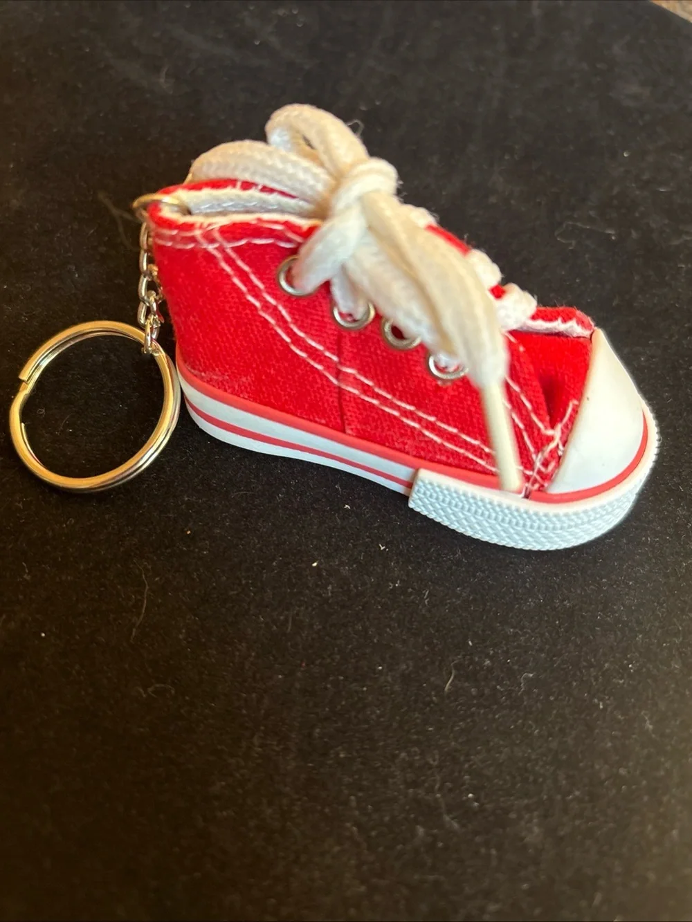Red Mini Sneaker Keychain 3” shoe length